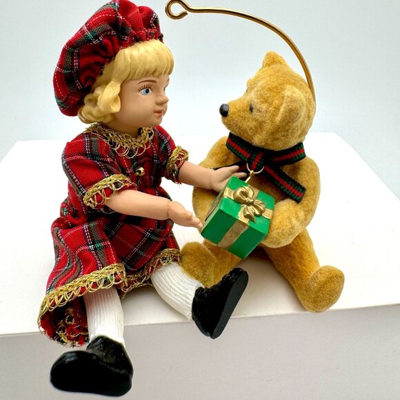 Hallmark 1994 Lucinda and Teddy Keepsake Ornament  QX4813 Vintage - Picture 11 of 11